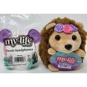 My Life As Accessories Pet & Headphones - HEDGEHOG & PANDA HEADPHONES Toy Gift